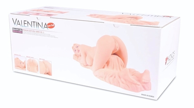 Мастурбатор-полуторс Valentina с двойным слоем материала (Цвет: телесный)