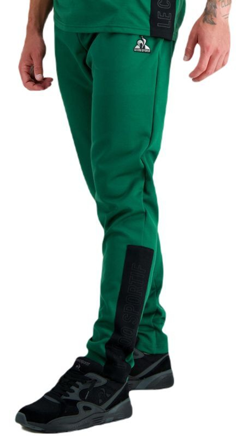 Теннисные брюки Le Coq Sportif TECH Pant Tapered N°1 SS23 - vert fonc_ camuset