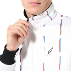 Мужской теннисный костюм Australian Double Jumpsuit With Stripes - bianco