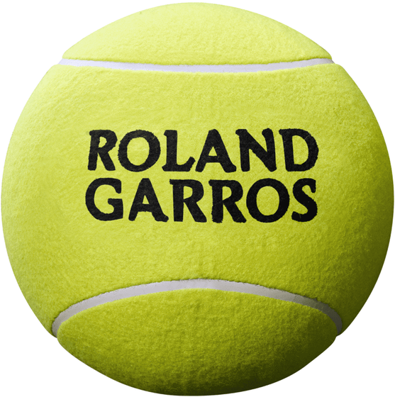 Мяч для автографов Wilson Roland Garros Jumbo Ball 9&quot; Yellow, арт. WRT1419YD