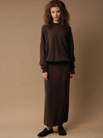 S0423-8100 Юбка женская шоколадный dbr