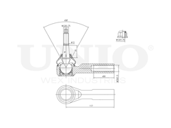 Наконечник рулевой UNIO SSP-10074