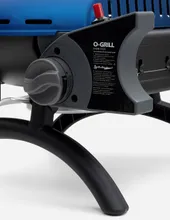 Портативный газовый гриль O-GRILL 500MT bicolor black-blue + адаптер А, 1 горелка