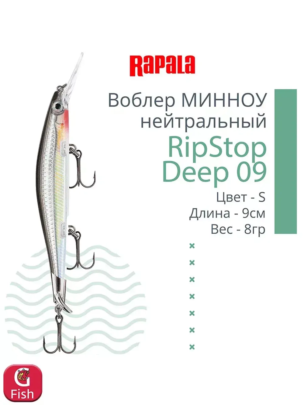 Воблер для рыбалки RAPALA RipStop Deep
