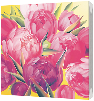 BULGAREE GREEN Салфетки 33*33см"Пионы" 3-сл 20шт/уп