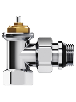 Набор термостатический угловой Royal Thermo Design 1/2"М30х1,5 (Хром)