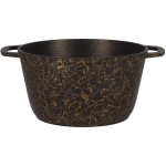 Кастрюля 4,5л «Грация» (черный/золото) со стеклянной крышкой кчз45а