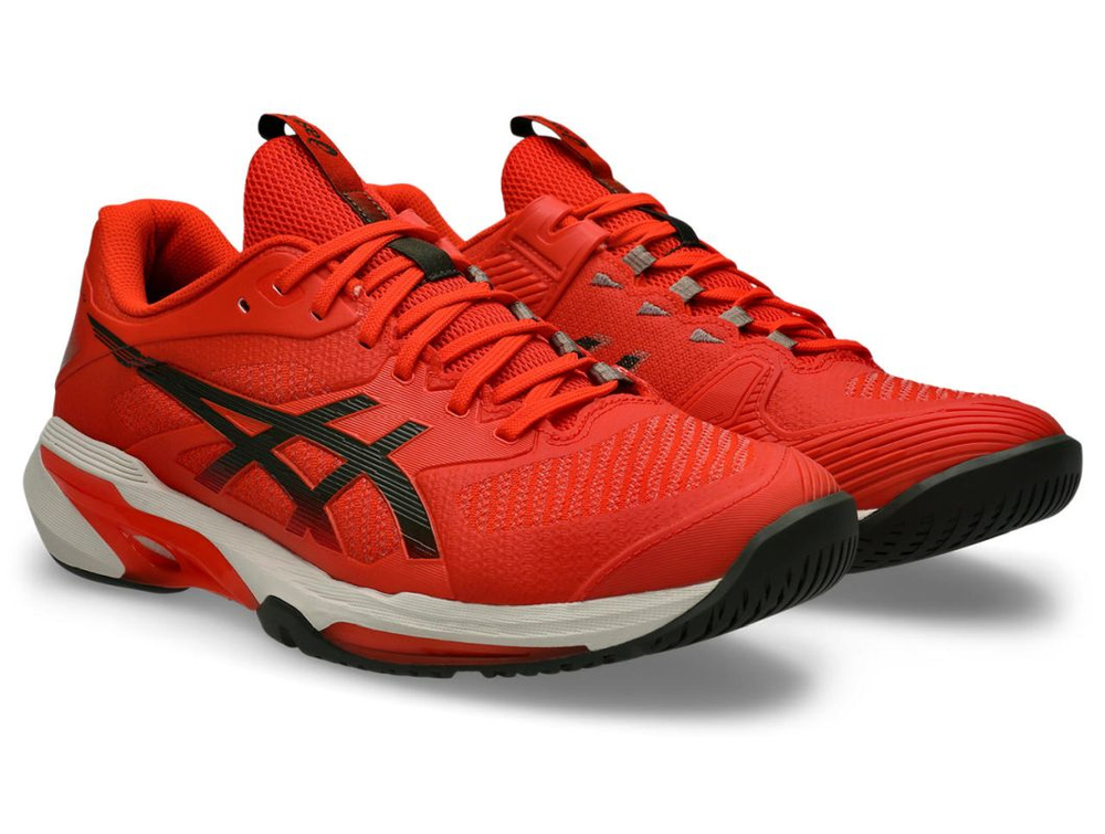 Теннисные кроссовки Asics Solution Speed FF 4 - cherry tomato/vintage khaki