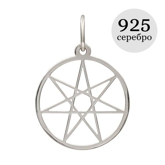 Звезда Магов - подвеска из серебра, инфографика