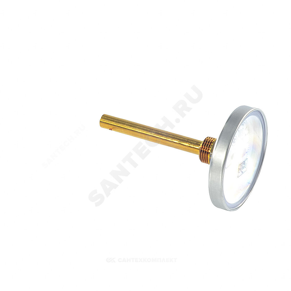 Термометр биметаллический осевой Дк80 160С L=100мм G1/2" A50.10 Wika 3905900