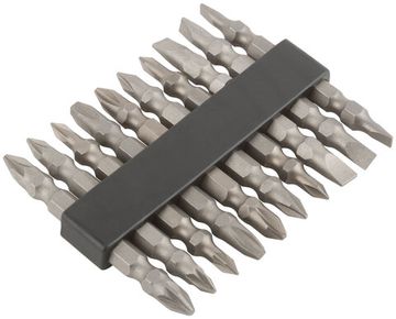 Биты набор 10 шт CrV, 65 мм, двухсторонние