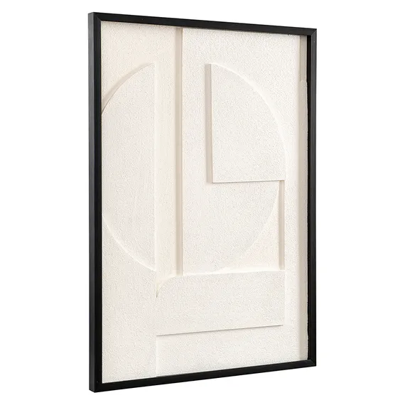 Фактурное панно с эффектом 3D Minimalism, 50х70 см, белый\бежевый