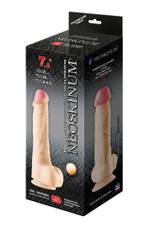 Телесный вибратор-реалистик NEOSKINUM - 21 см. (Цвет: телесный)