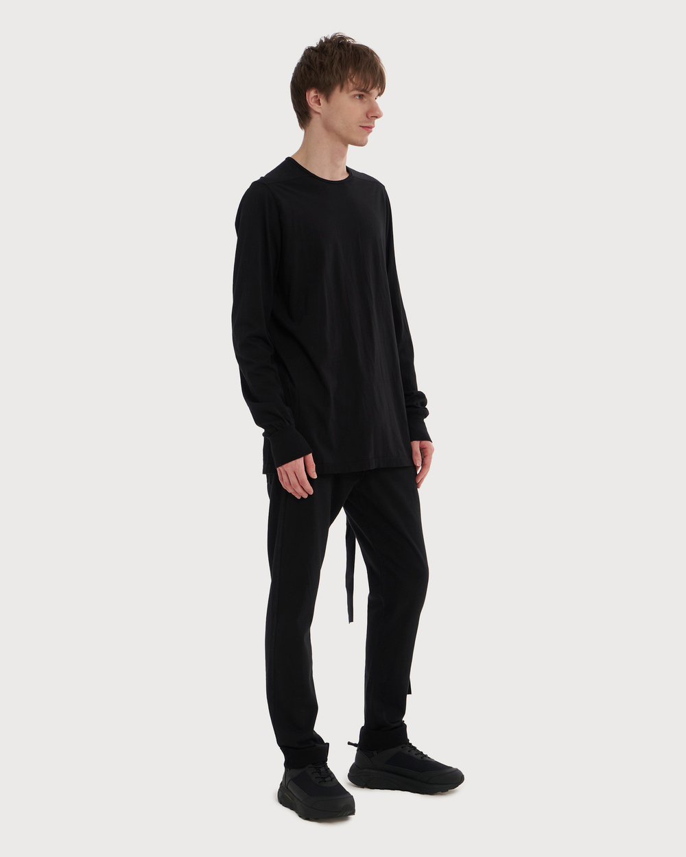 RICK OWENS DRKSHDW ЛОНГСЛИВ ЧЕРНЫЙ LEVEL LS