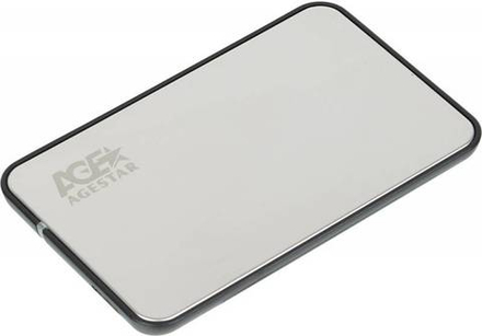 Внешний корпус для HDD/SSD AgeStar 3UB2A8S-6G SATA III пластик/алюминий серебристый 2.5"