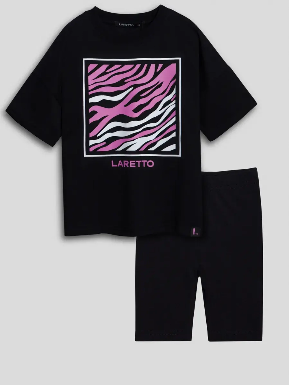 Летний костюм для девочки с велосипедками