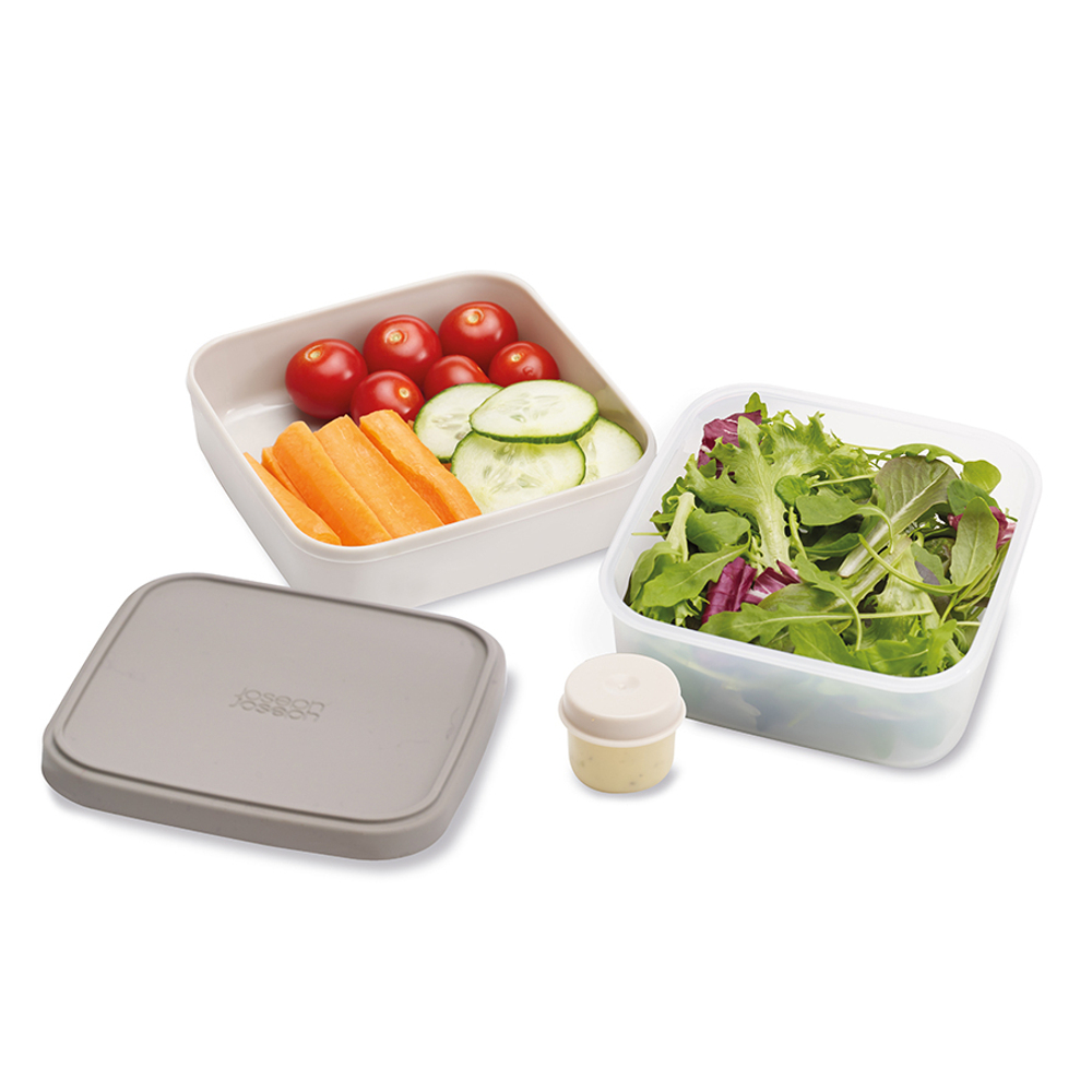 Ланч-бокс для салатов компактный goeat™  серый