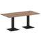 First Стол прямоугольный KSPRG-4 Дуб Табак/Металл Черный 1800*900*750