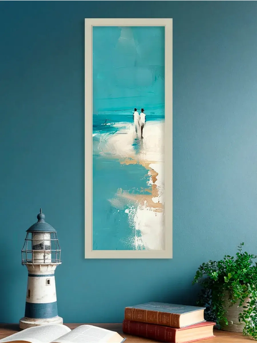 Картина на натуральном холсте настенная интерьерная 23*63 см