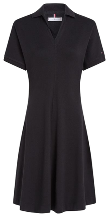Теннисное платье Tommy Hilfiger лиоцелл Open Neck F&F Polo - черный
