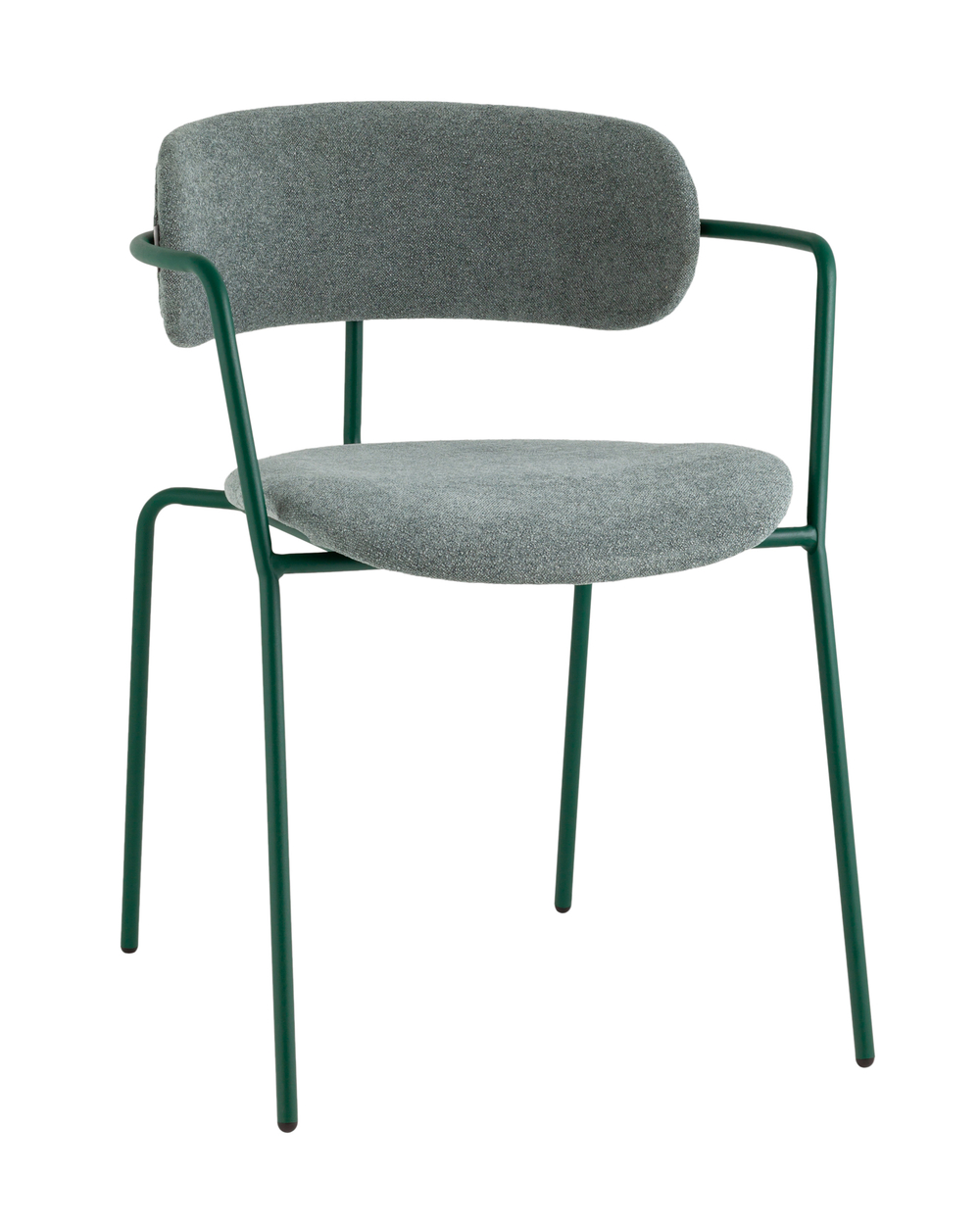 Стул Дженни букле зеленый каркас зеленый полуглянцевый муар