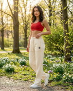 Брюки молочные спортшик весенняя коллекция