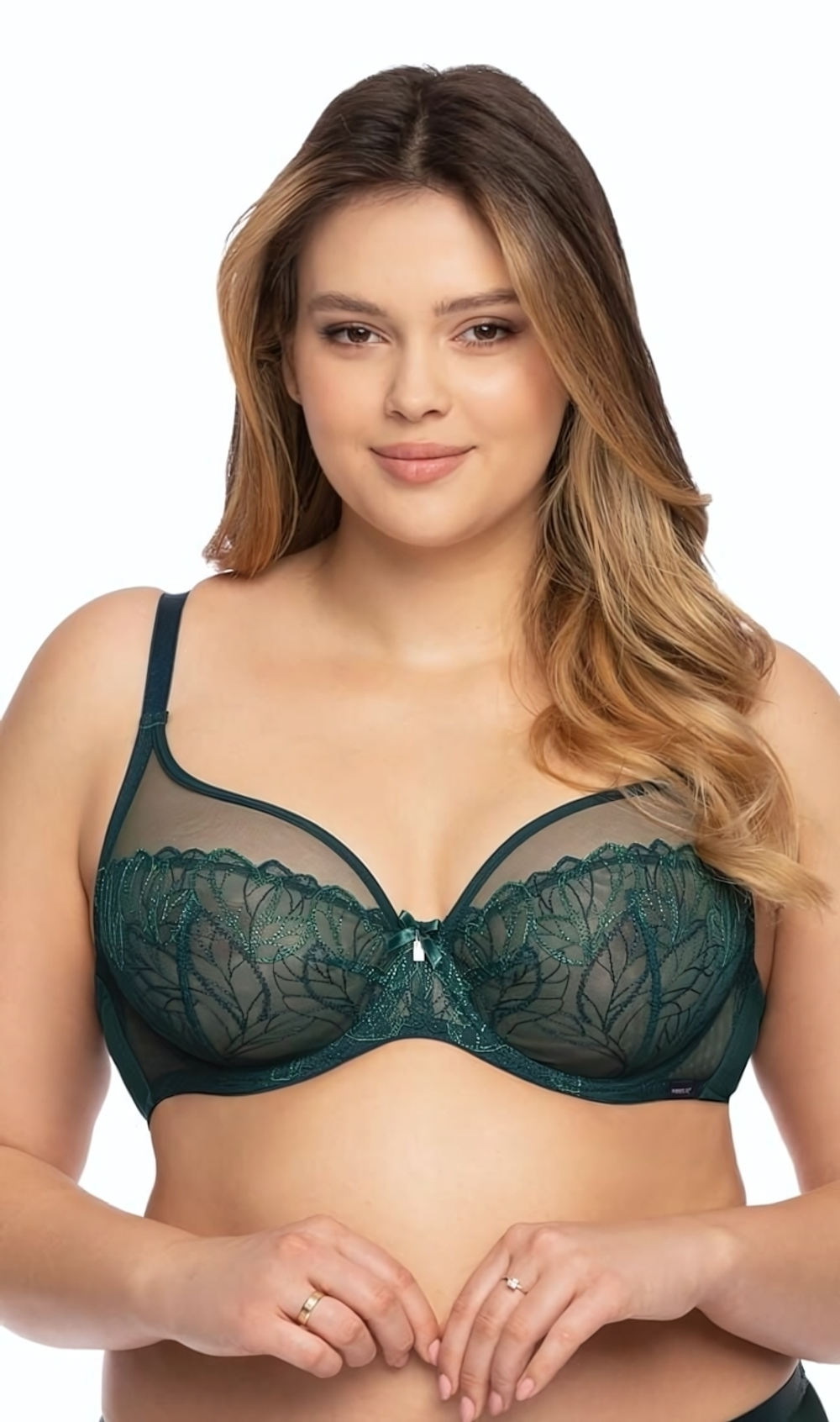 Бюстгальтер Emily с мягкими чашками (Размер: 70I) (Цвет: изумрудный)