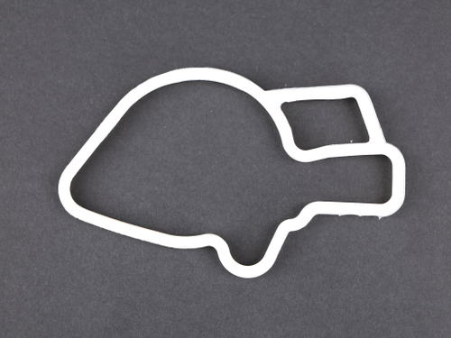 Прокладка коллектора ВАЗ 2110-2170, Приора, Калина дв. 1,6 (впускного/ рыбка) белый силикон (ПТП64)