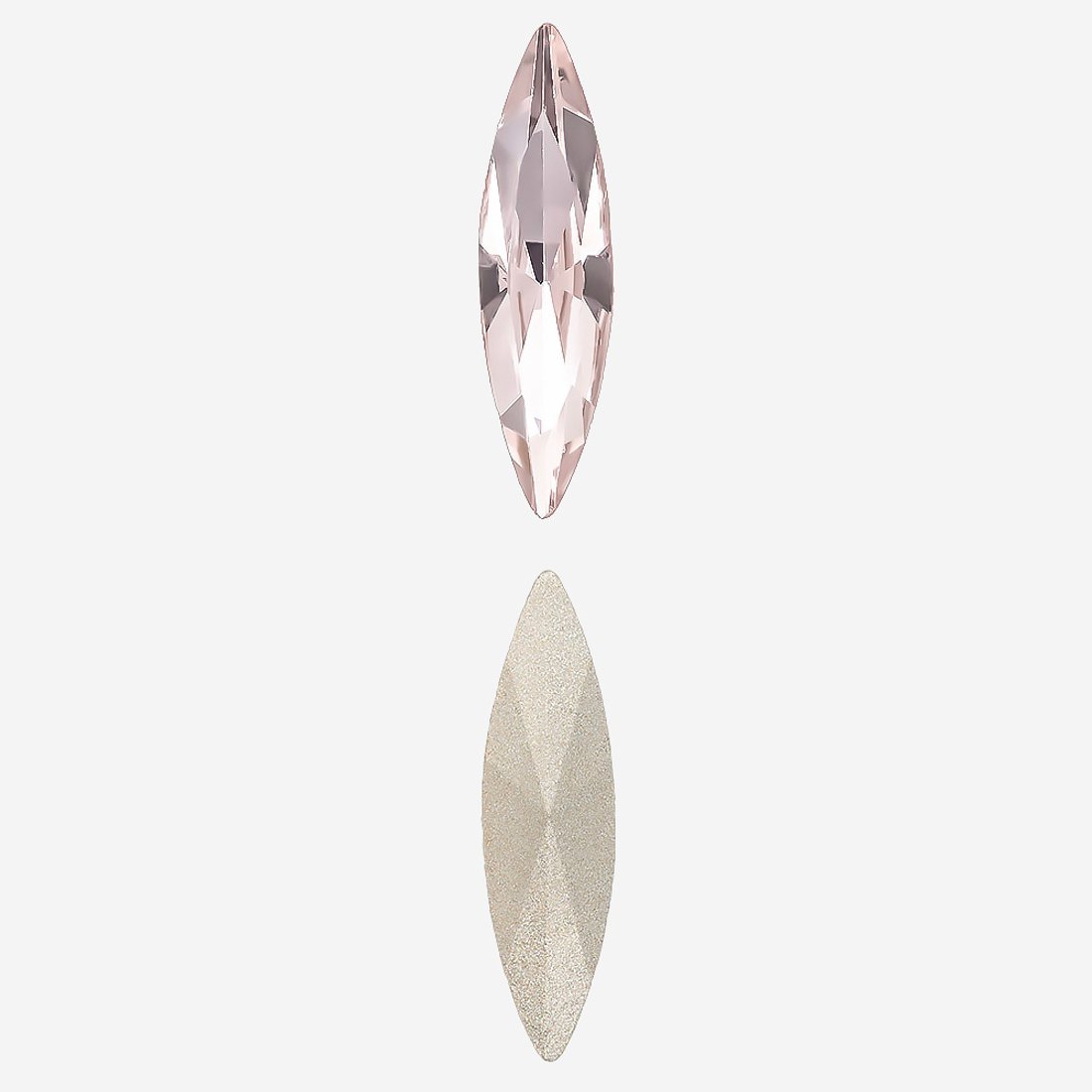 Кристалл Маркиз (Marquise Fancy Stone), оттенок "Светло-розовый"/"Light Rose", 15*4мм