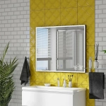 Зеркало с подсветкой ART&MAX AREZZO 100x80 черный