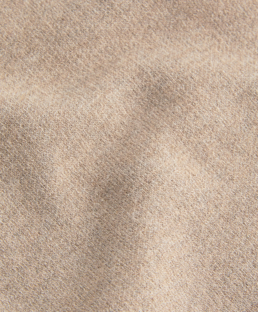 OYSHO Расклешенные трикотажные брюки, серо-коричневый