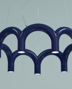 Подвесные люстры в форме арок