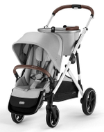 Прогулочная коляска Cybex Gazelle S SLV Lava Grey с корзиной