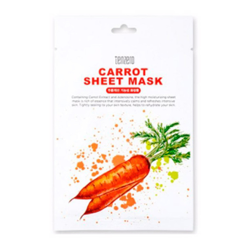 Тканевая маска с экстрактом Моркови Tenzero Carrot Sheet Mask 5шт