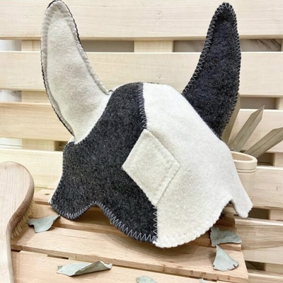 Шапка банная "Викинг" комбинированная 30% шерсть/70% полиэфир