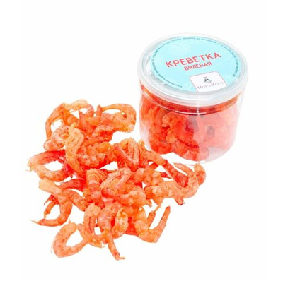 Креветка вяленая, пл. баночка 50г