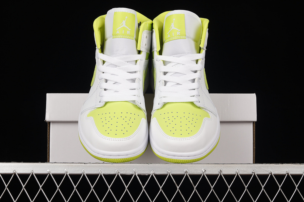 Jordan 1 Mid White Lime