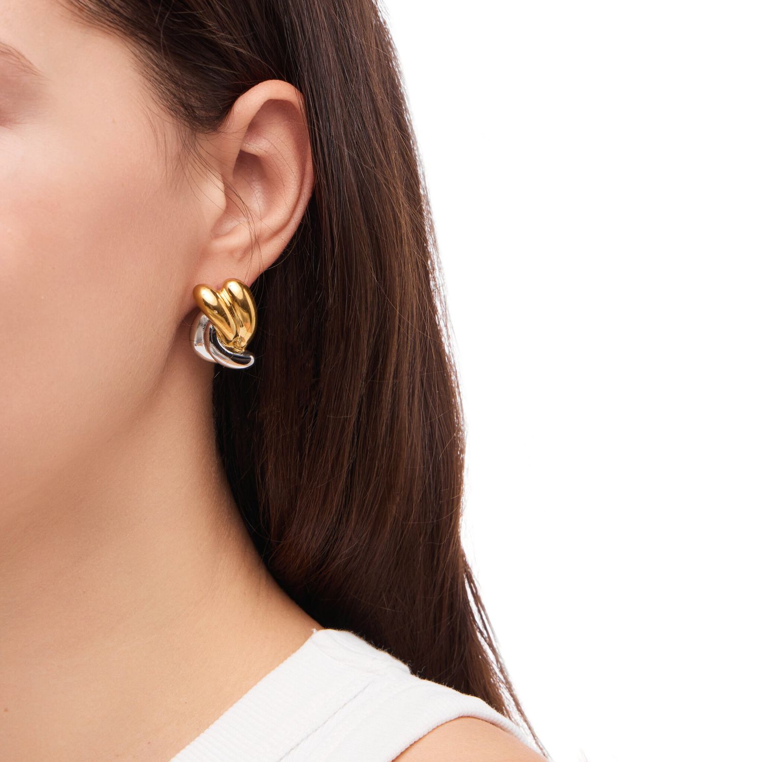 Серьги Mixed Knot Earrings