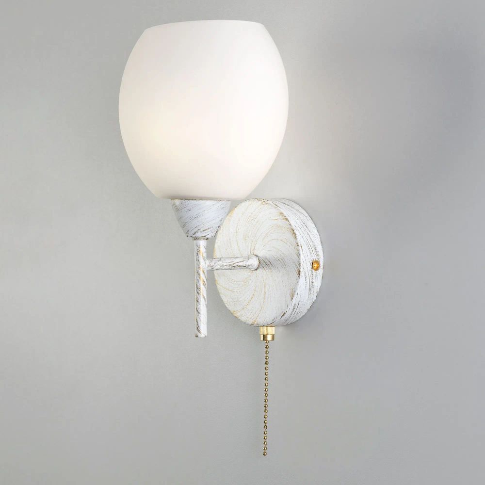 Citilux Флорида CL148310 Бра с выключателем Белое с патиной