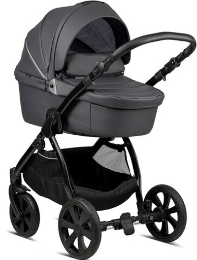 Детская коляска Noordi Fjordi Leather 2022 2 в 1 1132819/1302819 Shadow Grey