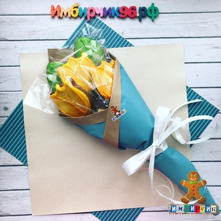 Имбирные пряники цветы