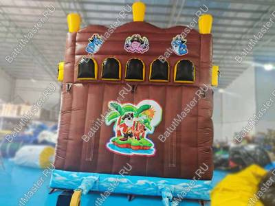 Надувной батут-горка "Фрегат", 9х4