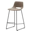 Полубарный стул Zahara, 65 см, коричневый с черными ножками