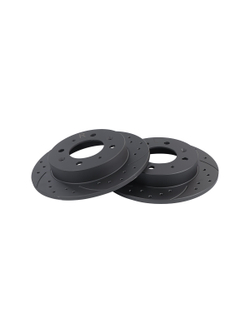 Диск тормозной задний перфорированный PRO-LINE с покрытием комплект KIA CERATO 04-14 GANZ GIJ10115S