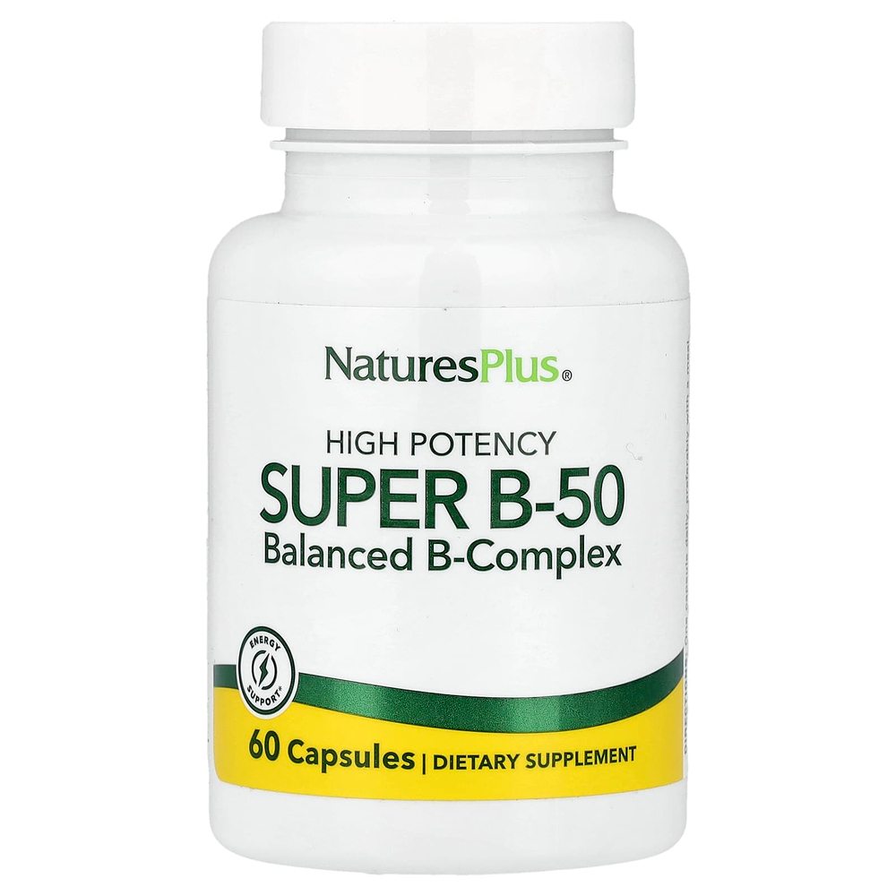 NaturesPlus, Super B-50, 60 капсул