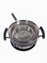Настольный керамический гриль Diamond Egg Tabletop Grill, 30 см, серый