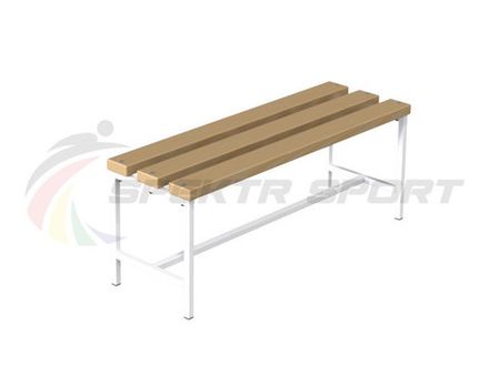 Скамейка для раздевалок без спинки (цельная) 2000 мм