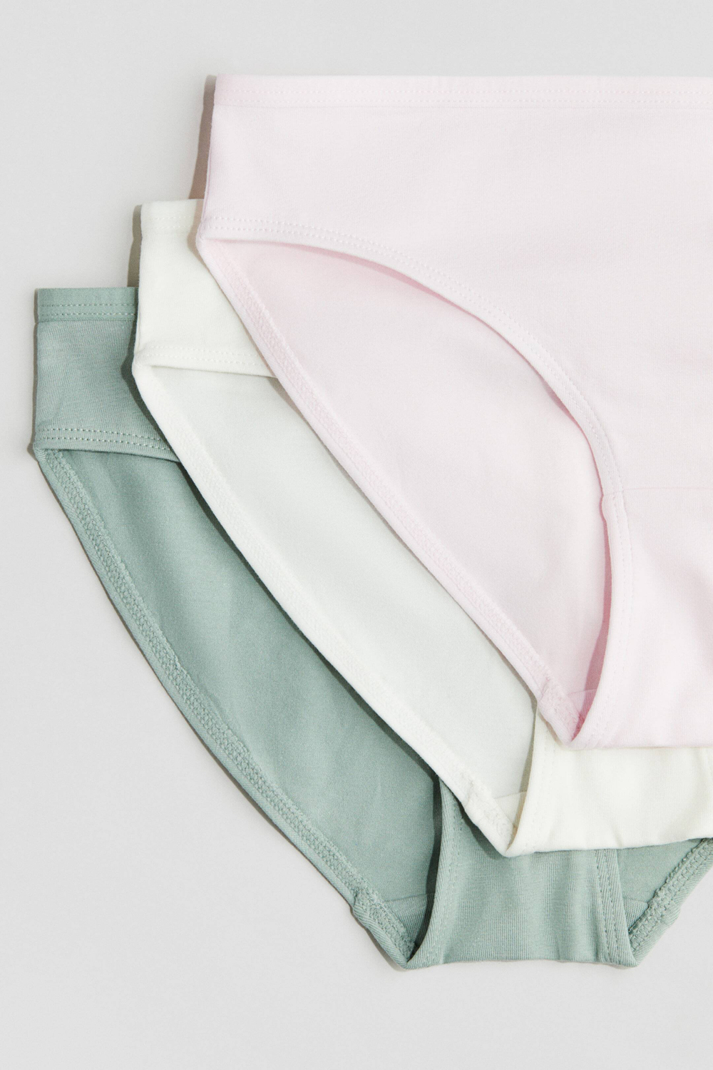 H&M Набор из 10 хлопковых трусиков, светло-розовый