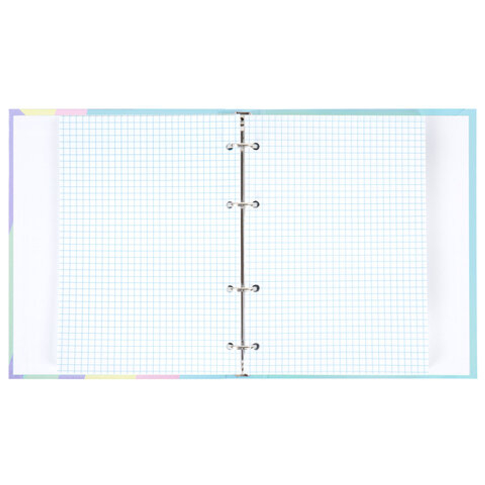 Тетрадь на кольцах А5 175х215мм, 120л, твердый картон, клетка, BRAUBERG, кросс-серия PASTEL, 405198