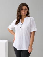 Блузка БЛ-122/молоко-жаткаполоса